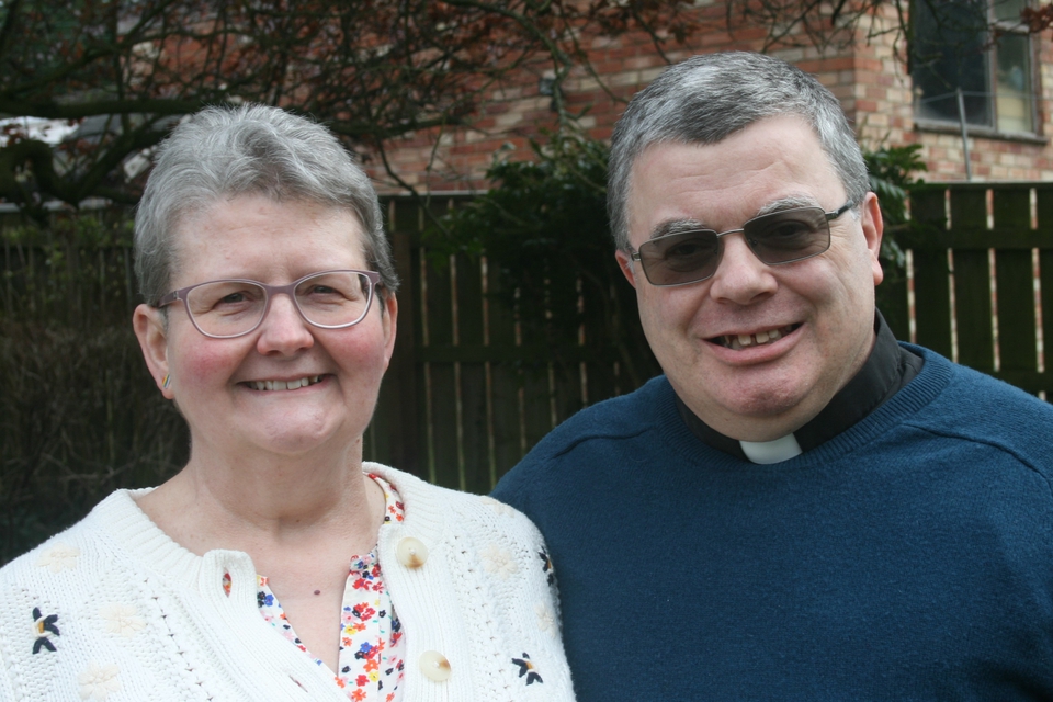 The Revd Dr Gareth Lloyd and his wife Elizabeth